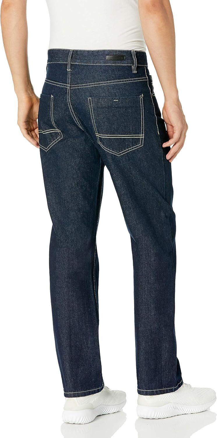 Southpole Men's Pants Long in Thick Bull Twill Fabric and Straight Fit: Clothing