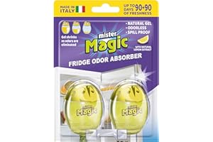 Mister Magic Refrigerator Odor Absorber – Fridge Deodorizer, Long Duration, Up to 90 Days, Safe, Available in Different Varia
