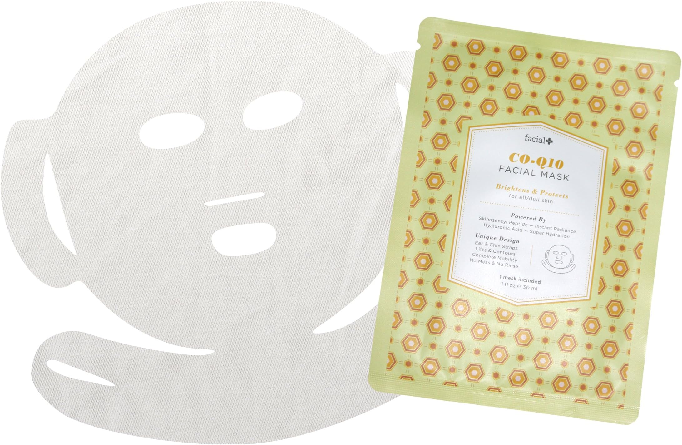 Facial+ Firm & Lift Facial Mask CO-Q10 Brightens & Protects: for all/dull skin