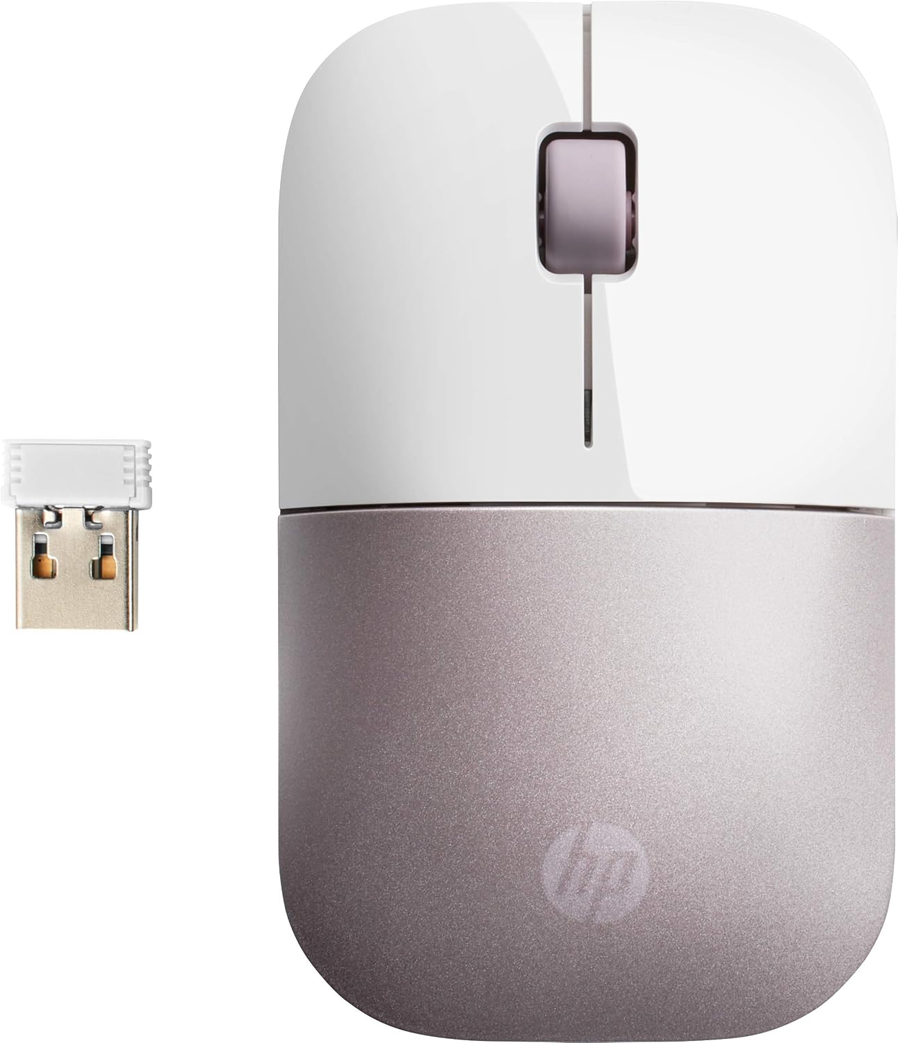 HP Wireless Mouse Z3700 - White/Pink, Pink/White, 101 x 60 x 25.3 mm