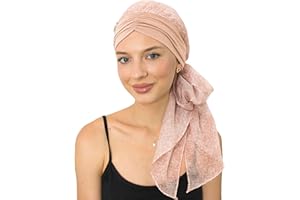 CAPLORD Head Scarf for Women Skull Cap Chemo Patients Headwear Cancer Hair Loss Scarf Headwrap Cover Hat Turban Covering Wrap