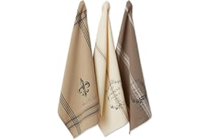 DII Cotton French Grain Sack Dish Towels, 18 x 28 Set of 3, Decorative Oversized Kitchen Towels for Everyday Cooking and Baki