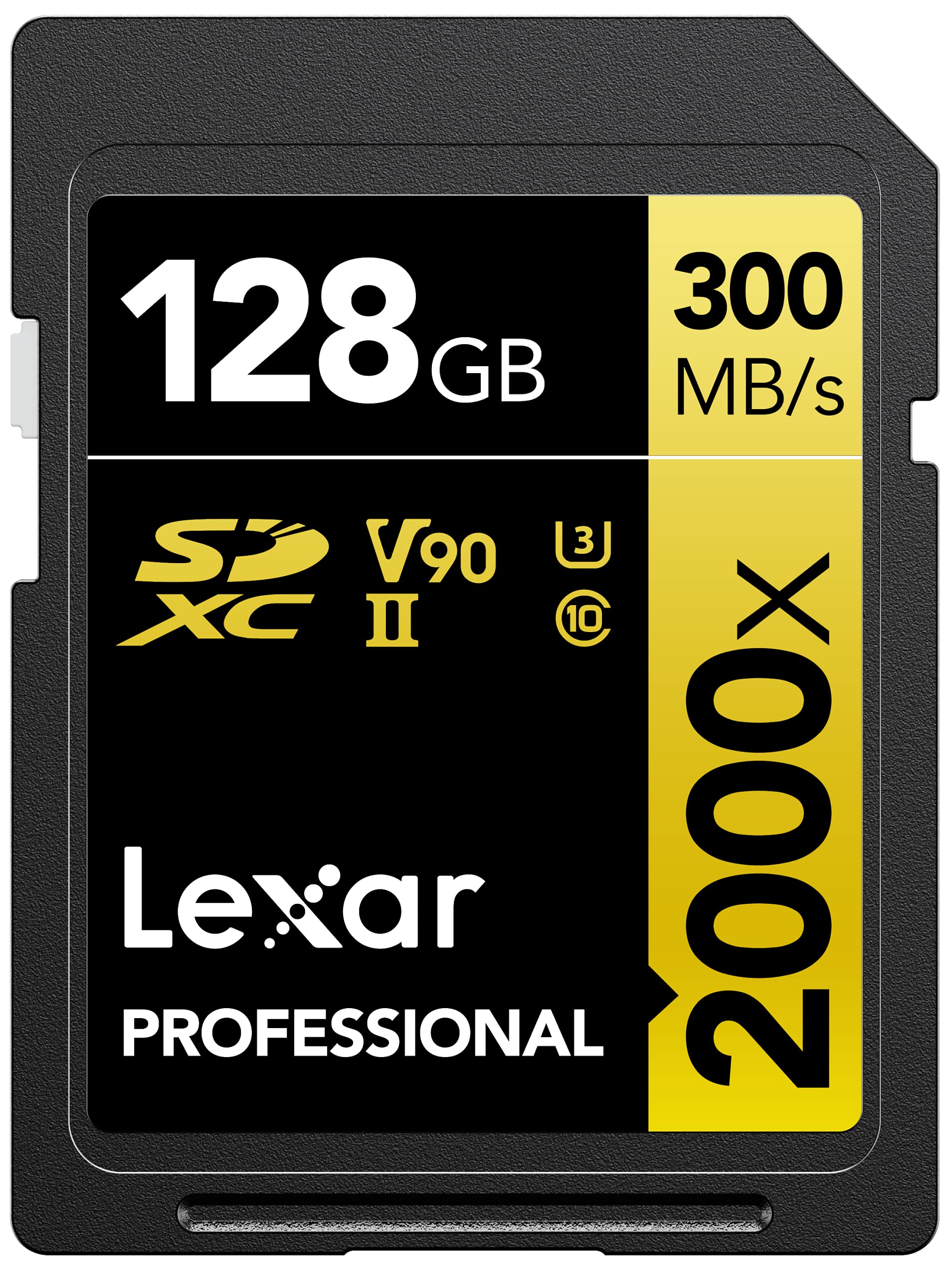 Lexar SDXC Card 128GB Professional 2000x UHS-II V90 U3