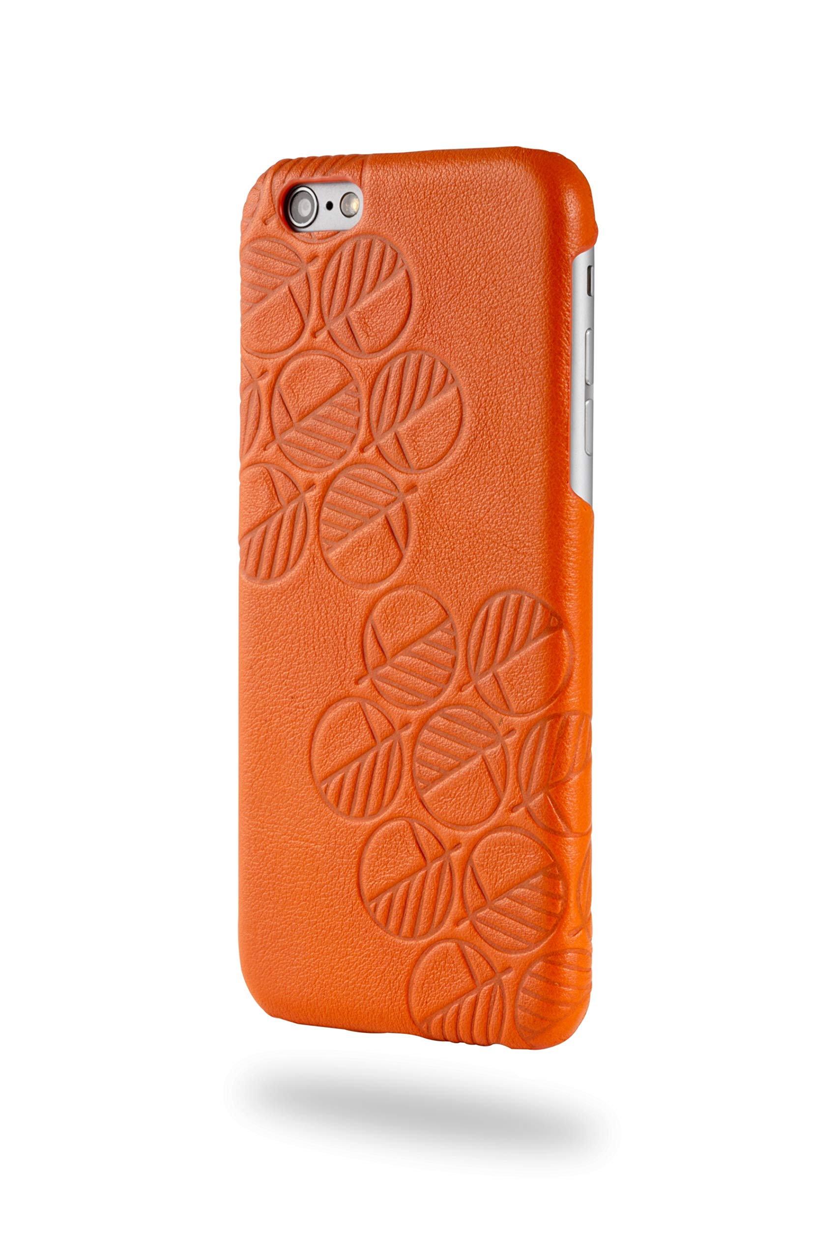 Drew Lennox Leather Case for iPhone SE 2022/2020 and iPhone 7/8— Premium Genuine British Leather— Slim Protective Back Phone Shell Cover for Apple iPhone SE 2nd 3rd Gen— Limited Edition: Orange