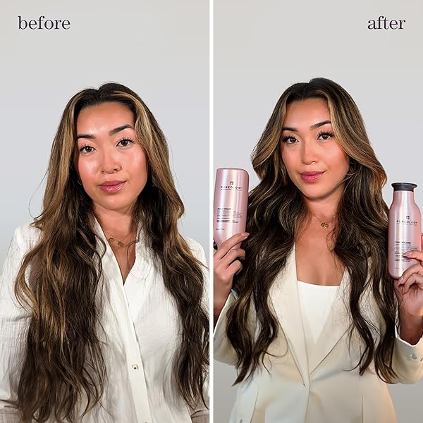 PUREOLOGY PURE VOLUME SHAMPOO | FOR FLAT, FINE, COLOR TREATED OR NATURAL HAIR | ADDS LIGHTWEIGHT VOLUME AND BODY | CLARIFIES BUILDUP | SULFATE FREE SHAMPOO | VEGAN