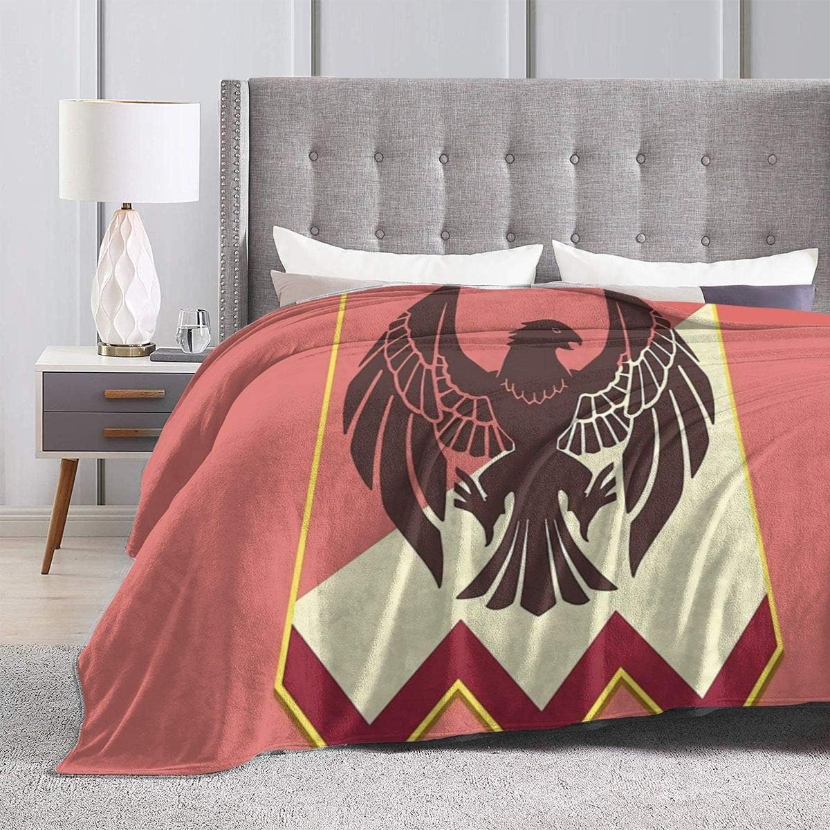 Peyolad Soft Flannel Bed Blanket Soft Throw-Blankets for Kids Teenages Adults Bedroom Decor Fire Emblem Ultra Soft Micro Fleece Blanket 60X50inches