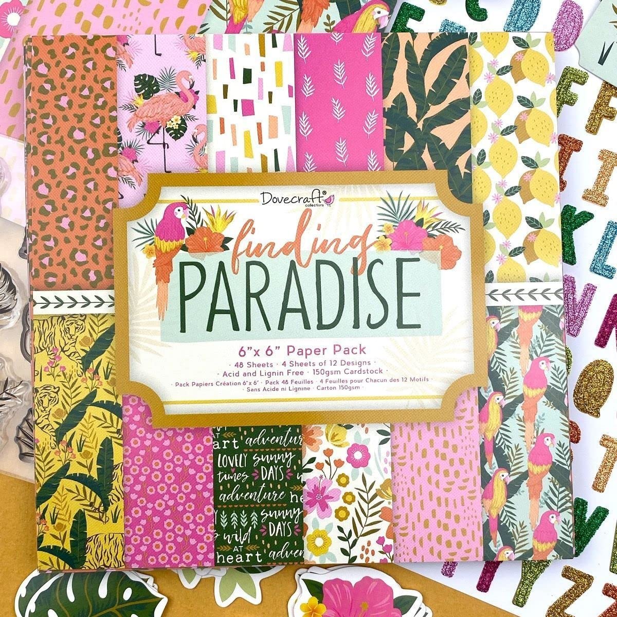 Dovecraft Finding Paradise FSC 6x6 Paper Pack, Multi, One Size