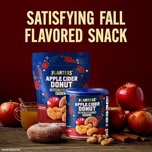 PLANTERS APPLE CIDER DONUT CASHEWS 13OZ