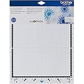 Brother ScanNCut DX Mat CADXMATLOW12, 12" x 12" Low Tack Adhesive for Thin and Delicate Materials, Replacement Accessory
