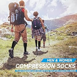 cerpite Zipper Compression Socks, 2 Pairs 15-20