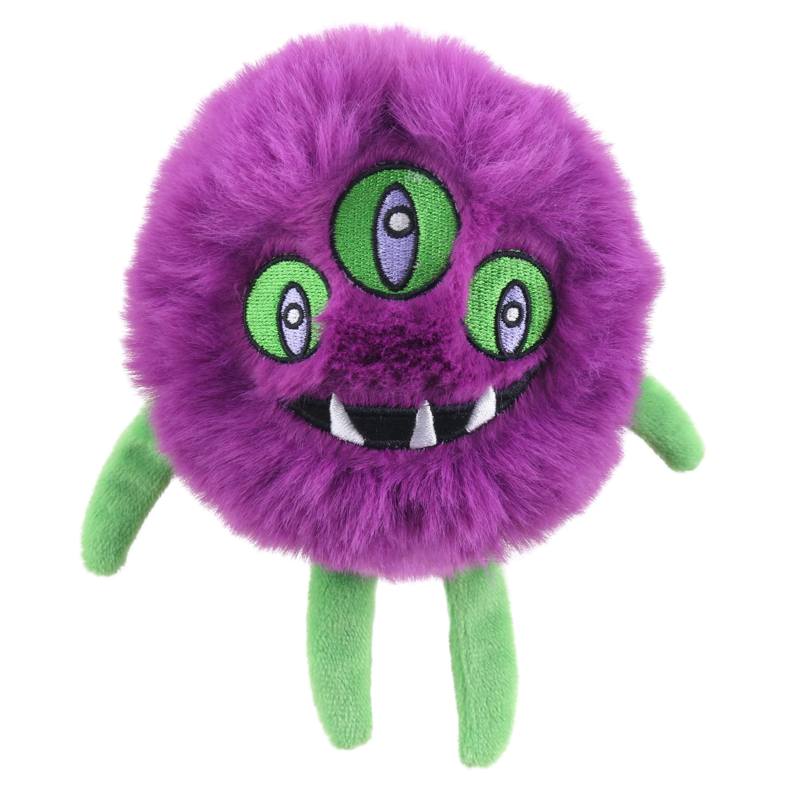 The Puppet Company Purple Micro-Monster Finger Puppet - Soft and Fuffly Plush Orbix Character for Imaginative Play, Storytelling Adventures, and Gift - 14cm
