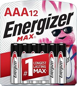 Energizer AAA Batteries (12 Count), Triple A Max Alkaline Battery