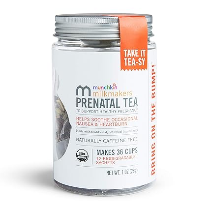 Amazon Com Milkmakers Organic Prenatal Tea For Morning Sickness milkmakers organic prenatal tea for morning sickness nausea relief with ginger red raspberry leaf 12 count