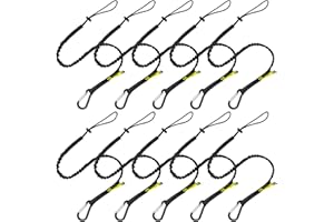 BearTOOLS Tool Safety Lanyard with Carabiner, Adjustable Loop | 3 ft, Max Load 8kg / 17lbs | Tough and Durable, Use for Working at Height - Scaffolding, Construction, Tree Work, Window Cleaning (10)
