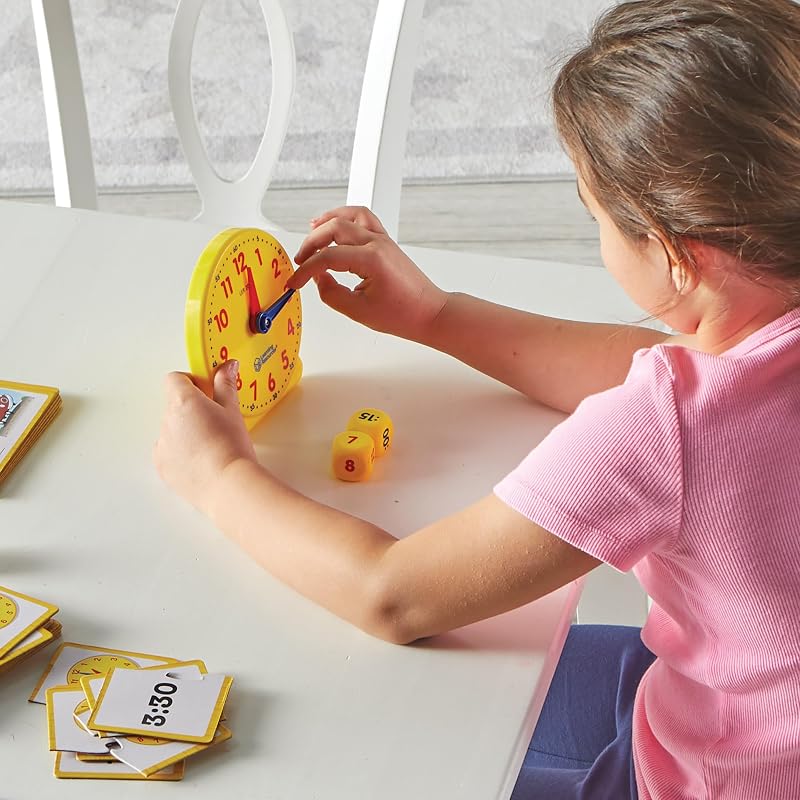 Horloge Éducative Enfant – Kit Lecture de l’Heure Analogique et Numérique – Jeu Montessori 5 Ans+ – Ressources Maternelle & Primaire