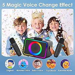 Karaoke Machine,Portable Bluetooth Speaker with 2