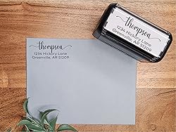 Self-inking Return Address Stamp with Last Name