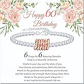 AGOT 30th 40th 50th 60th 70th Birthday Gift for Women: Unique Bracelet Best Birthday Presents Gifts Ideas for Mom Daughter Grandma Sister Friends Coworker