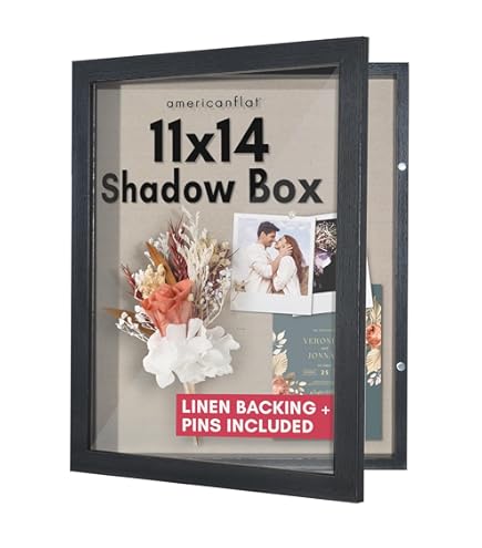 Amazon.com - SZQINJI 11x14 Shadow Box Frame Memory Box Flower