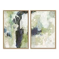SIGNWIN 2 Piece Framed Canvas Wall Art Minimalism Abstract Style Canvas Prints Home Artwork Decoration for Living Room,Bedroom - 16