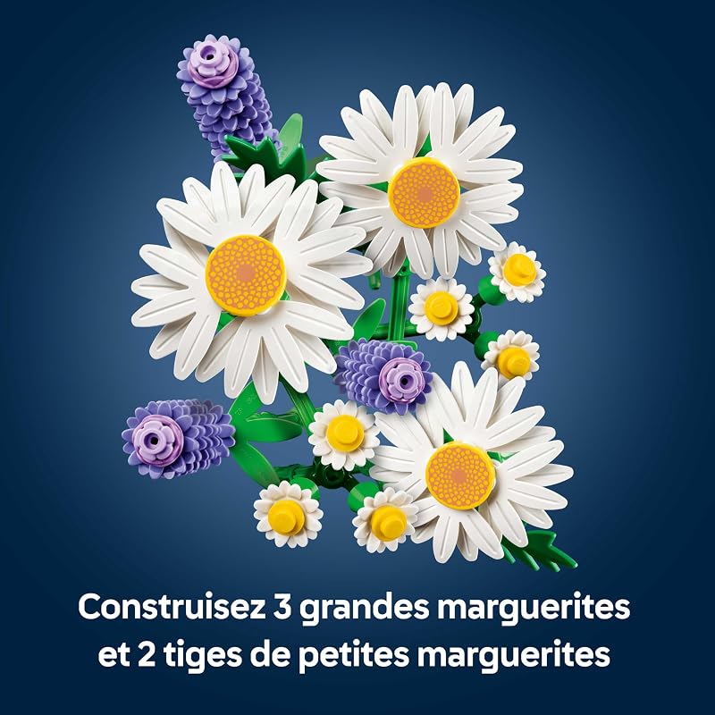 Botanicals Marguerites - Bouquet de Fleurs Artificielles - Marguerites & Lavande - Décoration Chambre d'enfant DIY - Cadeau d'anniversaire pour Fille 9 Ans ou Adulte Passionné.e de Plantes 11508 — photo 3 sur 8