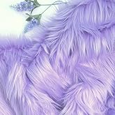 Bianna Lavender Light Purple Luxury Faux Fur Fabric, by The Yard, American Seller, Shag Shaggy Material for Crafting, Sewing, Costumes, Fursuits, Home Decor (10x60 inches)