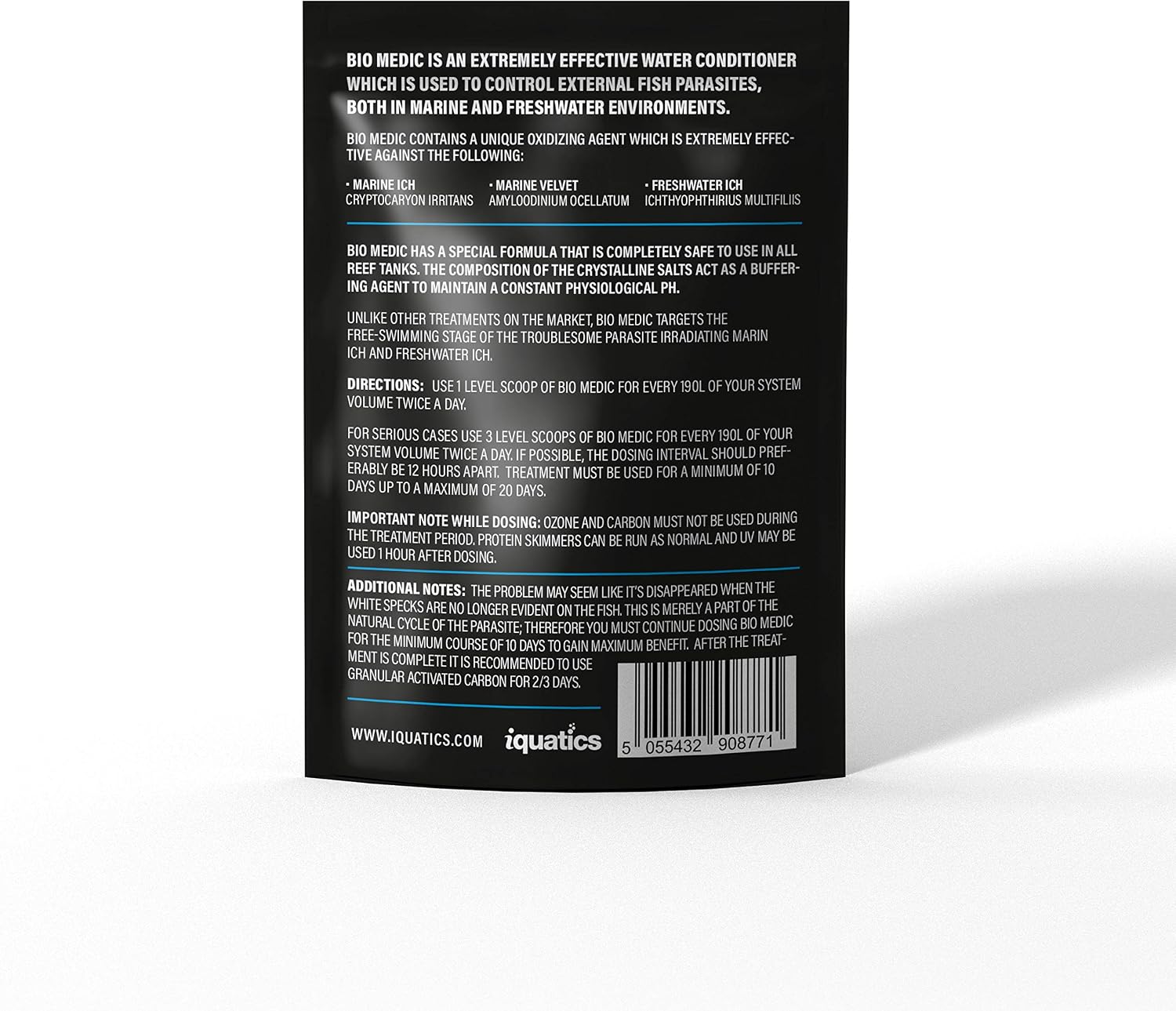 iQuatics Bio Medic Parasite Treatment Reef Safe Medic, Clear - Image 5