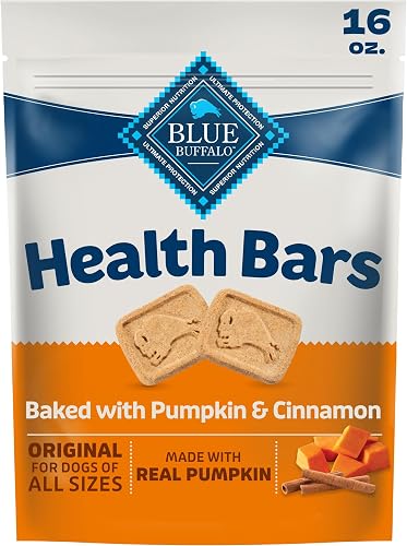 Blue Buffalo Health Bars galletas para perros horneadas, calabaza y — Golosinas