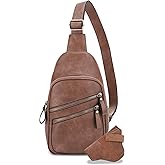 JESSIE & JAMES Jeannie Unisex Multi-Pocket Concealed Carry Sling Bag Crossbody Backpack Purse - Taupe
