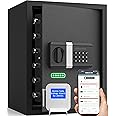 FORFEND Smart Home Safe | WiFi Safe Box App Lock/Alarm | Voice Command, Kidnap Alarm, Tamper Detect, Frozen Mode, Sub Account| Digital Safe Anti Theft