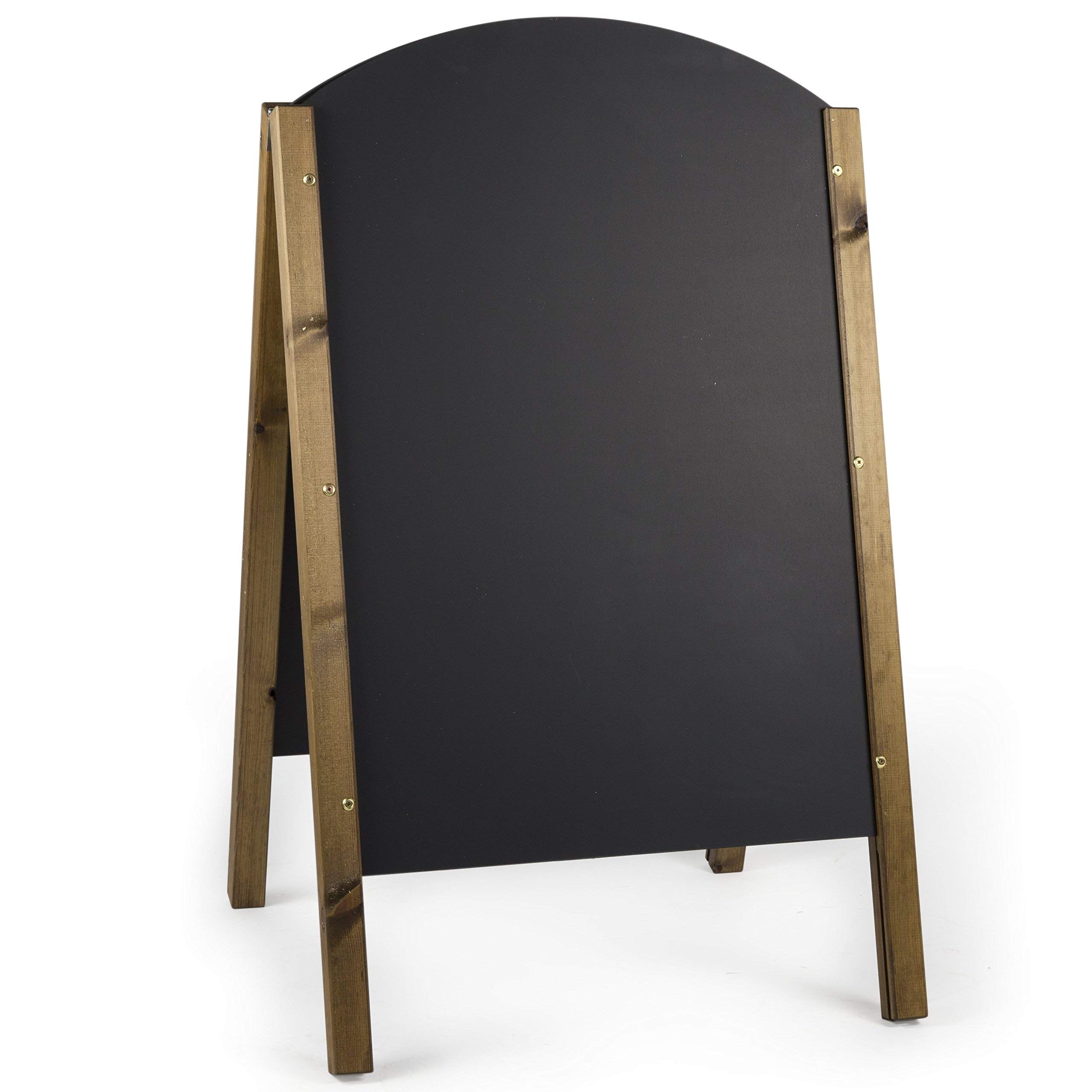 Chalkboards UK Blackboard, Wood, Black, 600 x 1000 mm