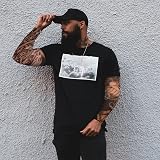 TSHAOUN 10pk Fake Tattoo Sleeves Art Arm Stockings Nylon Elastic Sun Block for view 5