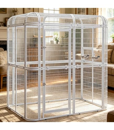 Amazon.com: SENY 重型大型步入式鳥籠,高79 x 寬86 x 深62 英吋,適用於