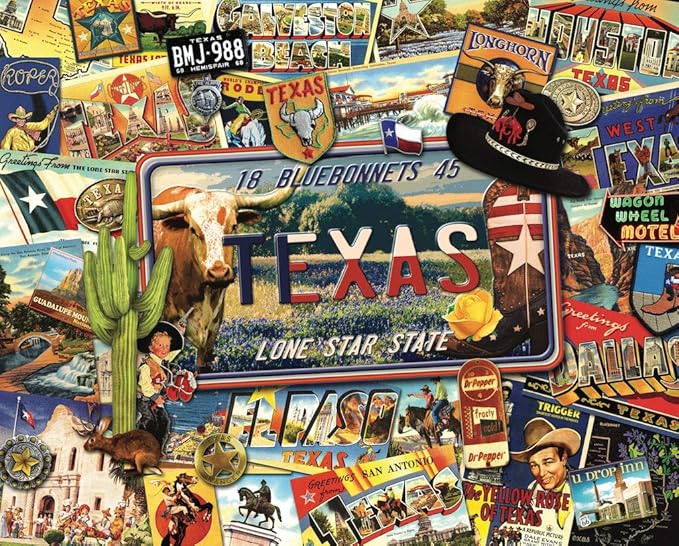 Hart Puzzles Lone Star State 1000 Piece Puzzle, 1 EA Toys