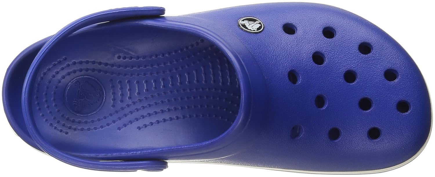 crocs unisex crocband cerulean blue oyster clogs mules