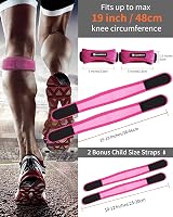 CAMBIVO 2 Pack Patella Knee Strap Pain Relief Knee Support Pink view 4