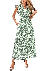 PRETTYGARDEN Women's 2025 Summer Floral Midi Dress