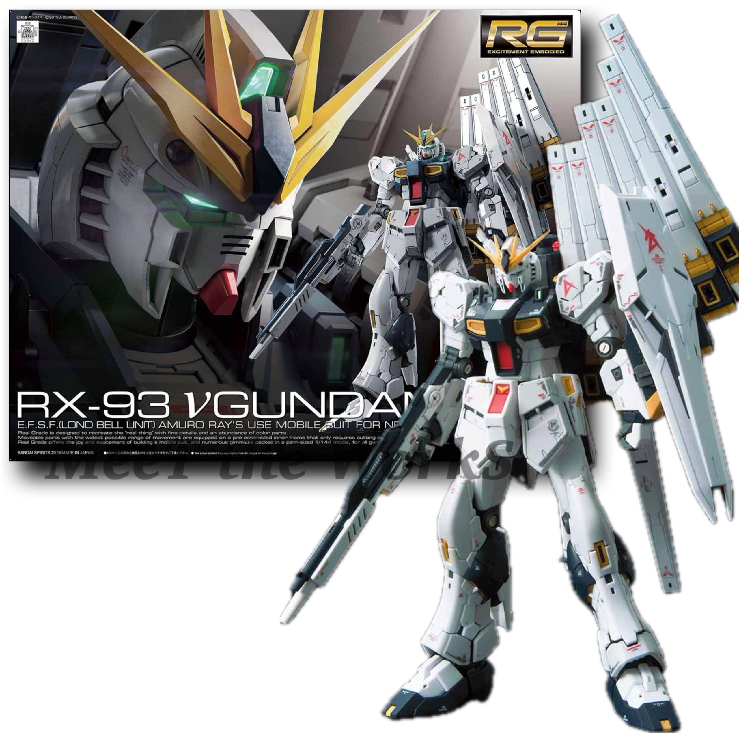 【RG】1/144 ν 機動戦士 逆襲のシャア 色分け済みプラモデル商品画像