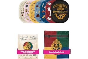 Makeup Eraser, 7-Day Set, Erase All Makeup with Just Water, Including Waterproof Mascara, Eyeliner, Foundation, Lipstick, Sunscreen, and More Harry Potter, 7ct
