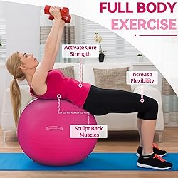 Fitvids Anti-Burst and Slip Resistant Exercise Ball