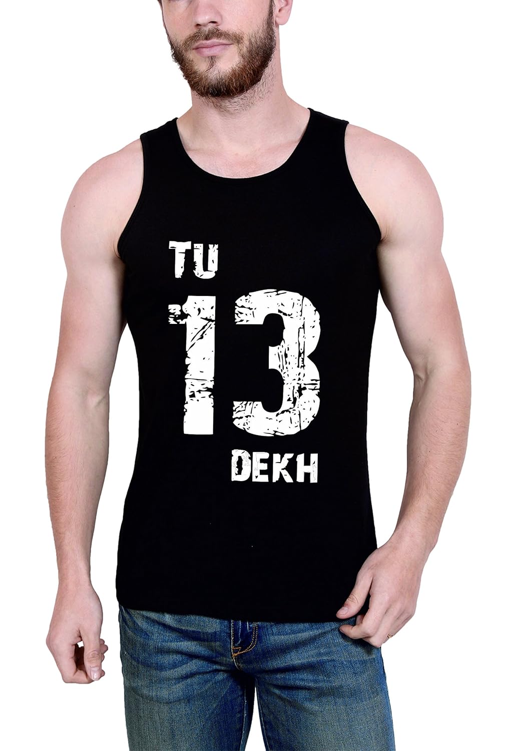 elepants men's cotton sleeveless t-shirt