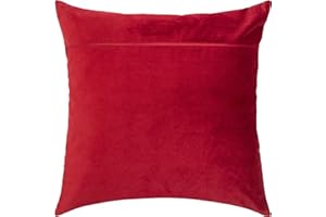 Brvsk Red Wine. Velvet Backing for Throw Pillow Kits 16 × 16 inches (with Zipper) from Europe
