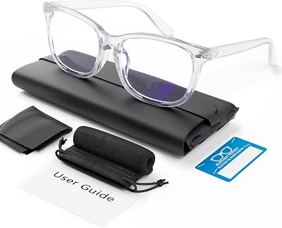 COOLOO Blue Light Blocking Glasses Anti Glare TR90 Frames