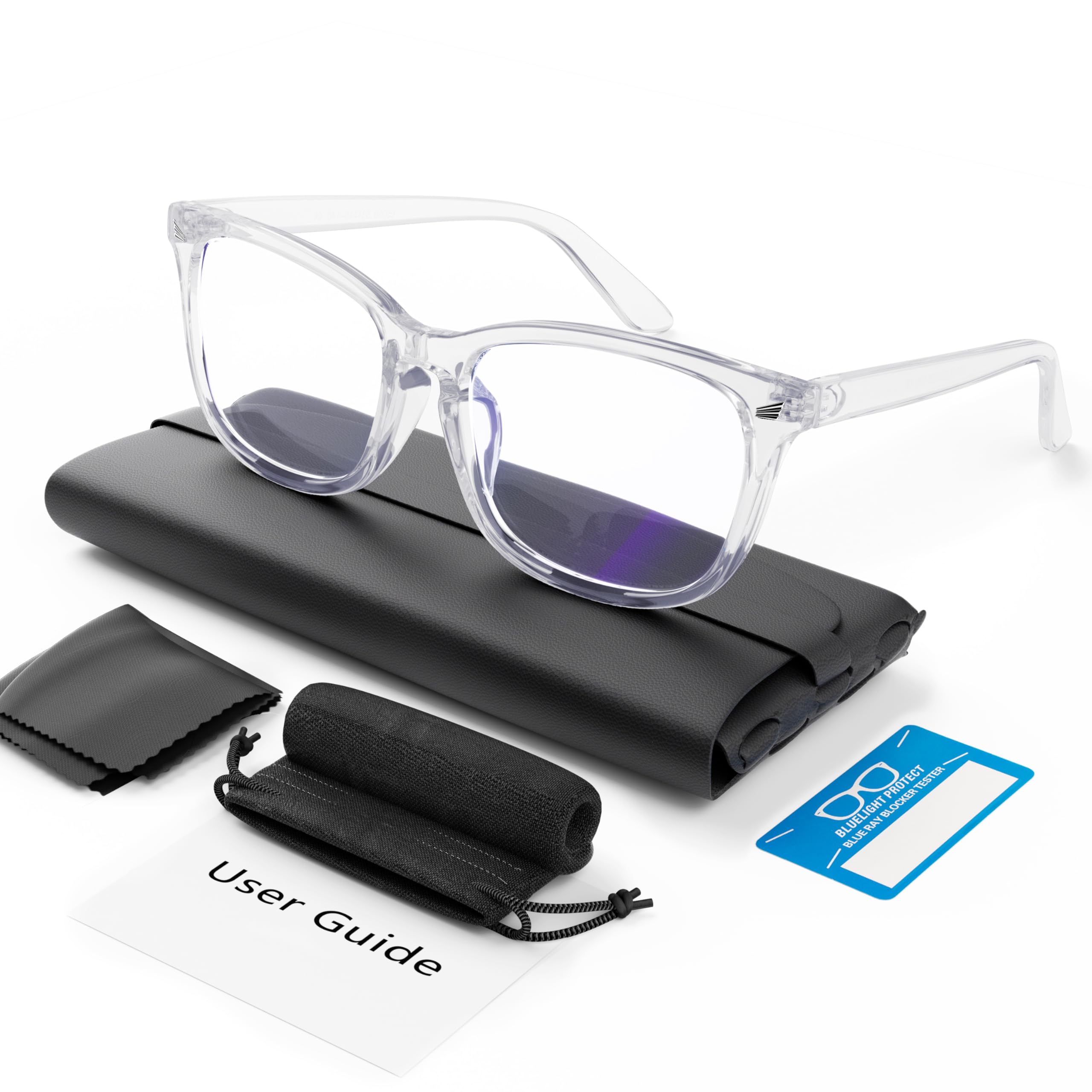 COOLOO Blue Light Blocking Glasses, Gaming Computer Glasses Anti Glare Headache Eyes Strain Glasses with Blue Light Filter, Super Light Weight Fashion