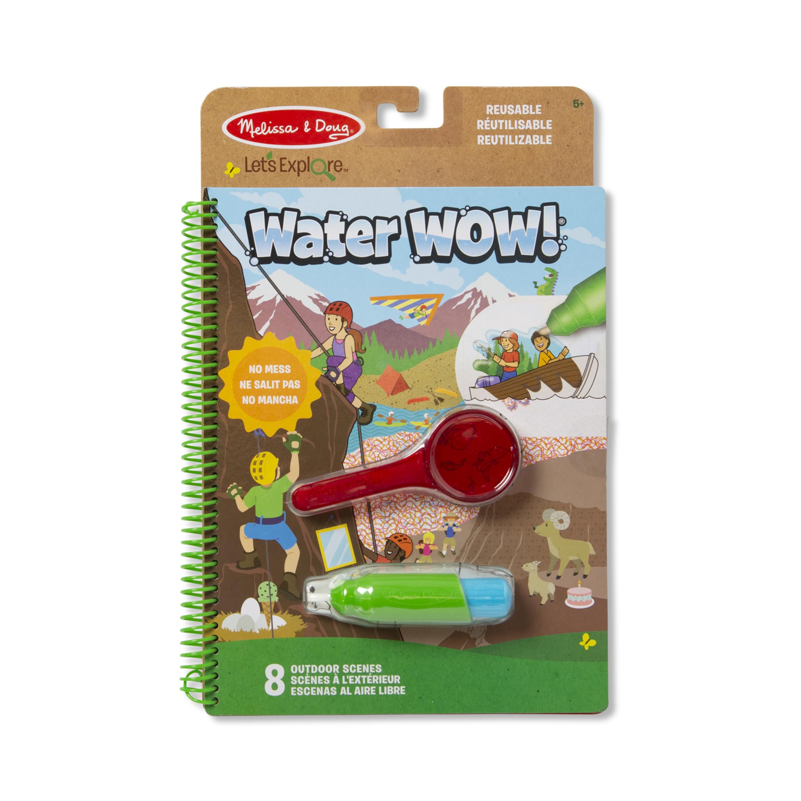 Melissa & Doug Let's Explore Deluxe water reveal pad - Outdoor adventure | Pretend Play | 3+ | Gift for Boy or Girl