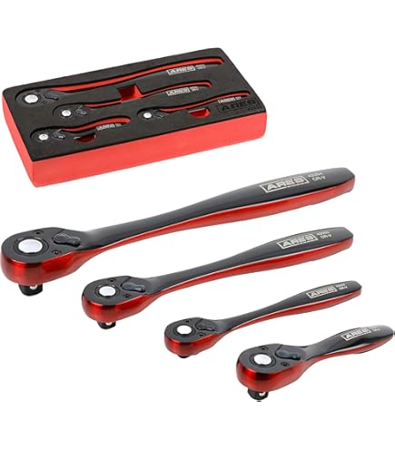 ARES 42067 – 120 Tooth Ratchet Set – 1/4-Inch, 3/8-Inch, and 1/2