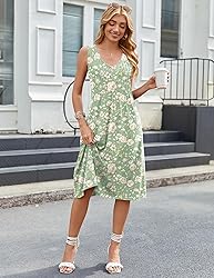 Zeagoo Women Summer Dress Sleeveless 2025 A Line