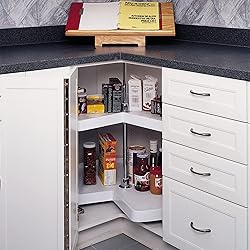 Rev-A-Shelf 32" Kidney Shaped Dual Tier Lazy Susan
