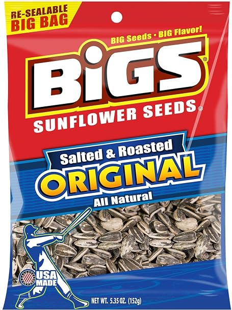 Bigs Original Salted & Roasted Sunflower Seeds (Pack Of 3) (602815543446)