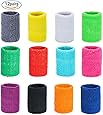 12 Pièces Bandeau De Transpiration En Sport Poignet Pour